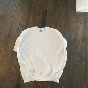 white crew neck